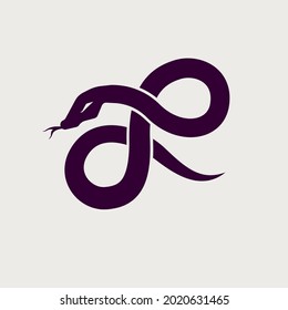 Snake Animal Reptile Wild Logo Icon Symbol