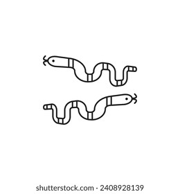 snake animal vector type icon