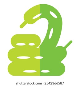 Snake balloon vector icon template