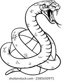 A snake basketball ball team cartoon animal sports mascot

