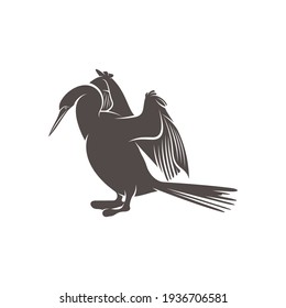 Snake bird design vector illustration, Creative Snake bird logo design concept template, symbols icons