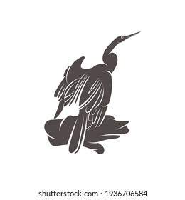 Snake bird design vector illustration, Creative Snake bird logo design concept template, symbols icons