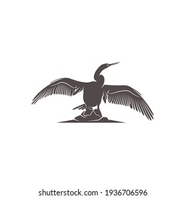 Design von Schlangen-Vögeln, Vektorgrafik, Design-Design des Creative Snake Vogel-Logos, Symbole