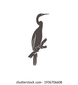 Snake bird design vector illustration, Creative Snake bird logo design concept template, symbols icons