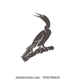 Snake bird design vector illustration, Creative Snake bird logo design concept template, symbols icons