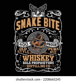 SNAKE BITE 100 PROOF OLD STYLE 