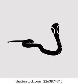 snake black silhouette eps 10