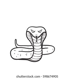 snake black and white