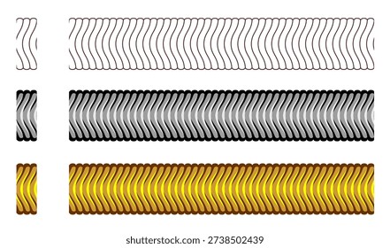Snake Bone Chain Necklace Seamless Pattern Frame Border Vector Illustration