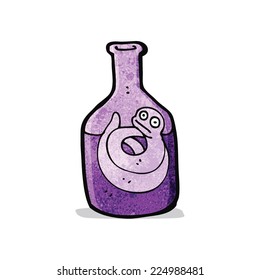 snake in bottle cartoon