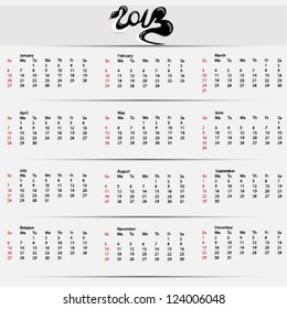 snake calendar 2013