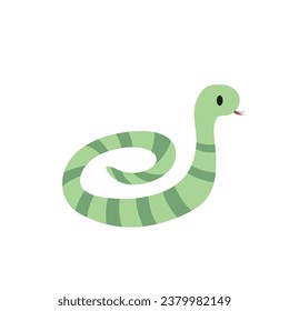 snake Cartoon Animal Vector Illustrations