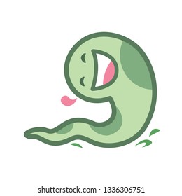 snake cartoon character cute isolated on white background, beautiful snake cartoon characters cute, clip art snake blue lovely and funny, clipart snake mascot cartoon green pastel color