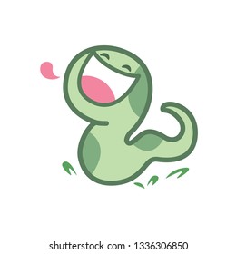 snake cartoon character cute isolated on white background, beautiful snake cartoon characters cute, clip art snake blue lovely and funny, clipart snake mascot cartoon green pastel color