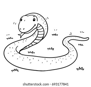 Snake Cartoon stripes
