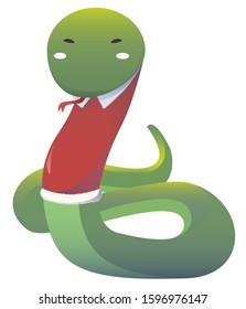 snake cartoon vector use for general graphic work