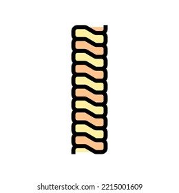 snake chain color icon vector. snake chain sign. isolated symbol illustration