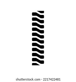 snake chain glyph icon vector. snake chain sign. isolated symbol illustration