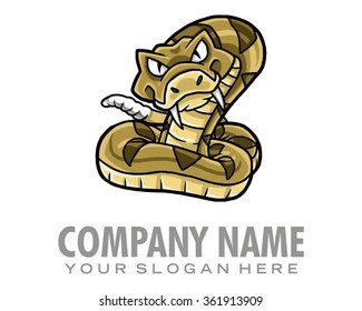 snake character illustration logo icon vector