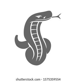 Snake Character logo template Vector illustration Isolated