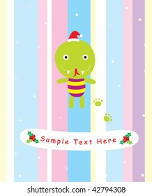 snake christmas card
