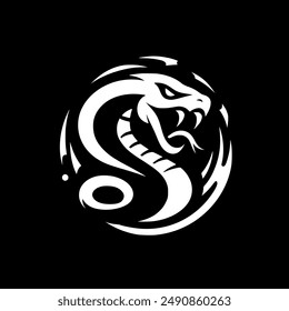 Snake and Circle Logo Design Inspiration