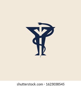 Snake cloaks elements.Logotype designe.Vector stock illustration.
