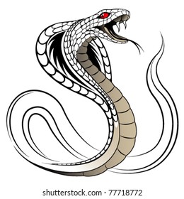 Snake, Cobra In The Form Of A Tattoo