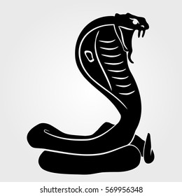 Snake Cobra  icon on a white background