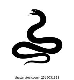 Snake cobra selotte vector design balck