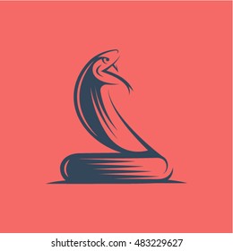 Snake cobra, vector logo, icon