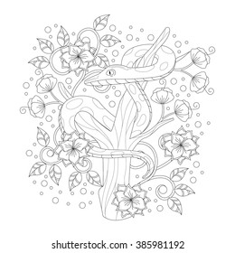Snake coloring book