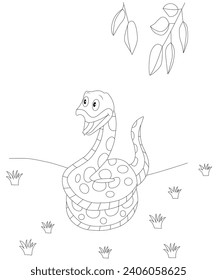 Snake Coloring page for kids 