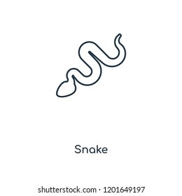 Snake concept line icon. Linear Snake concept outline symbol design. This simple element illustration can be used for web and mobile UI/UX.