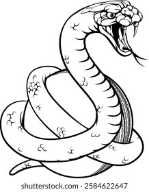 A snake with a cricket ball animal sports team mascot