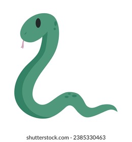 snake cute illustration vector isolated