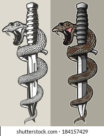 Snake And Dagger