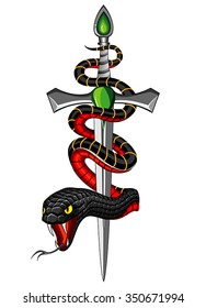 snake and dagger