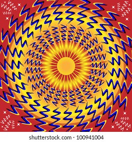 Snake Dance Sunrise     (motion illusion)