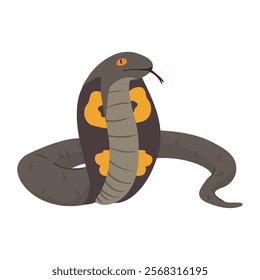snake desert animal icon isolated
