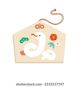 Snake design wooden plaque with a wish.