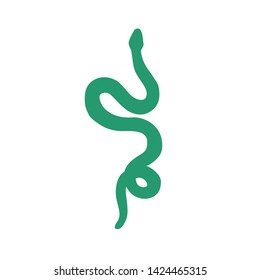 snake doodle icon, vector illustration