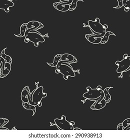 snake doodle seamless pattern background