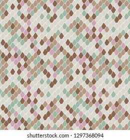 Snake, dragon skin texture print design. Seamless pattern with snakeskin,  Animal print seamless background.