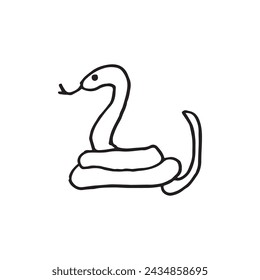 Snake drawing illustration vector animal