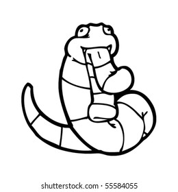 snake eating sock cartoon