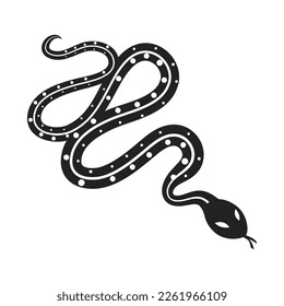 snake esoteric colorless icon isolated