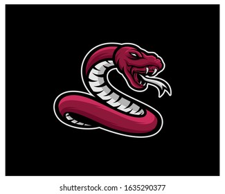 
Snake Esport gaming mascot logo template Vector. Modern Head Snake Logo Vector