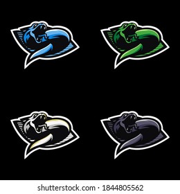 Snake Esport Logo Free Vector Premium