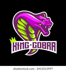 Snake esport logo vector concept